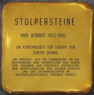 Ein goldener Stolpersteine