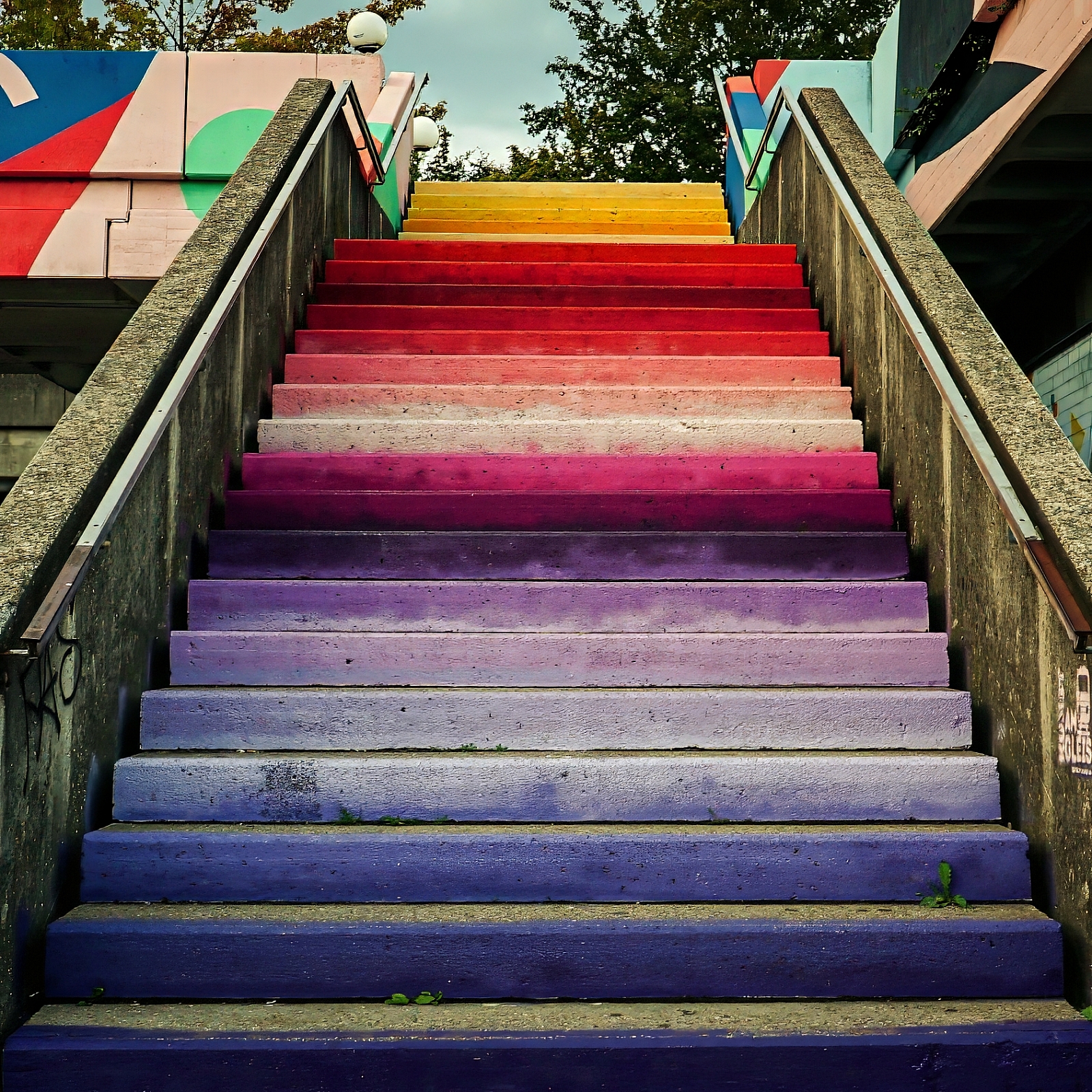 Treppe am Hauptbahnhof