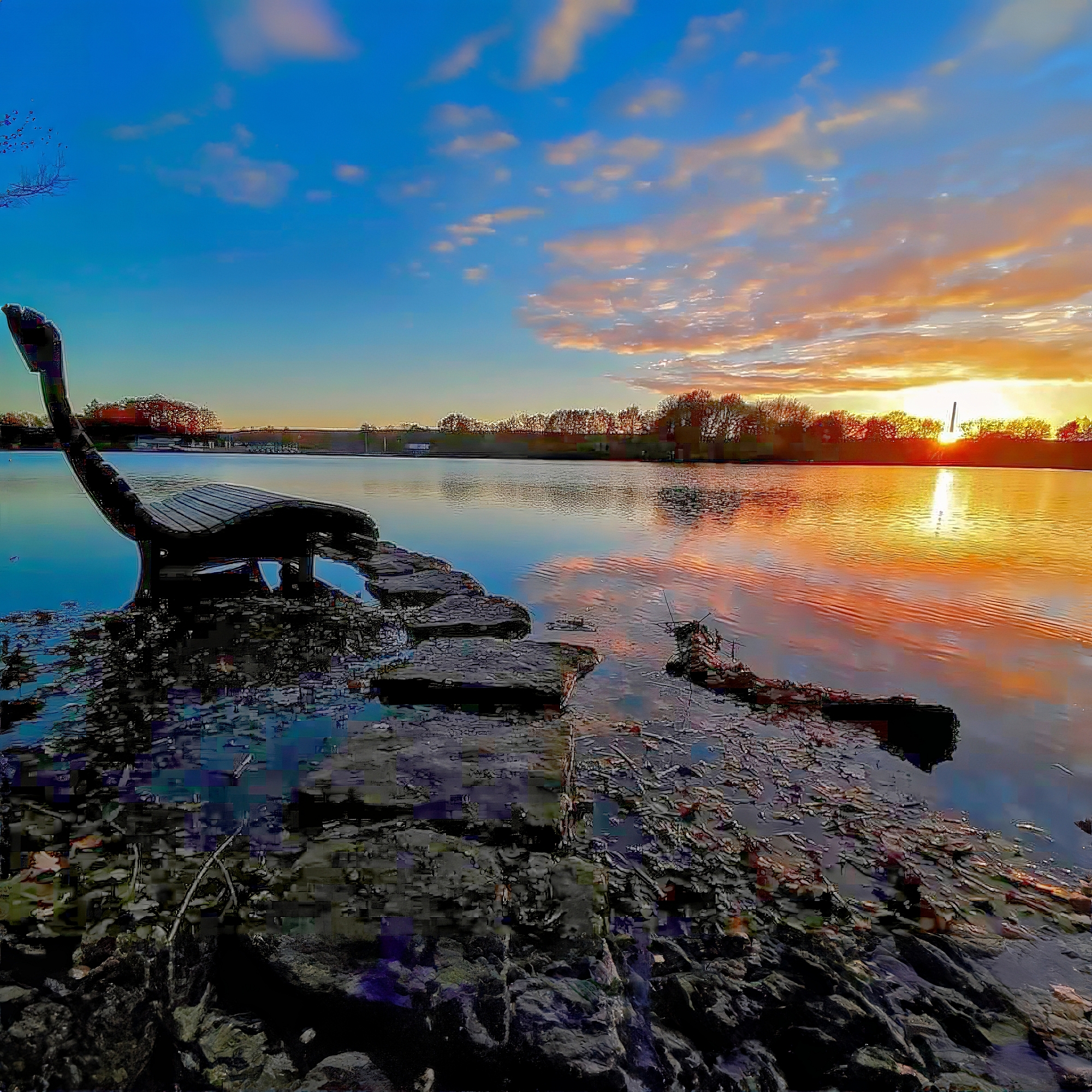 Sonnenuntergang am Aasee