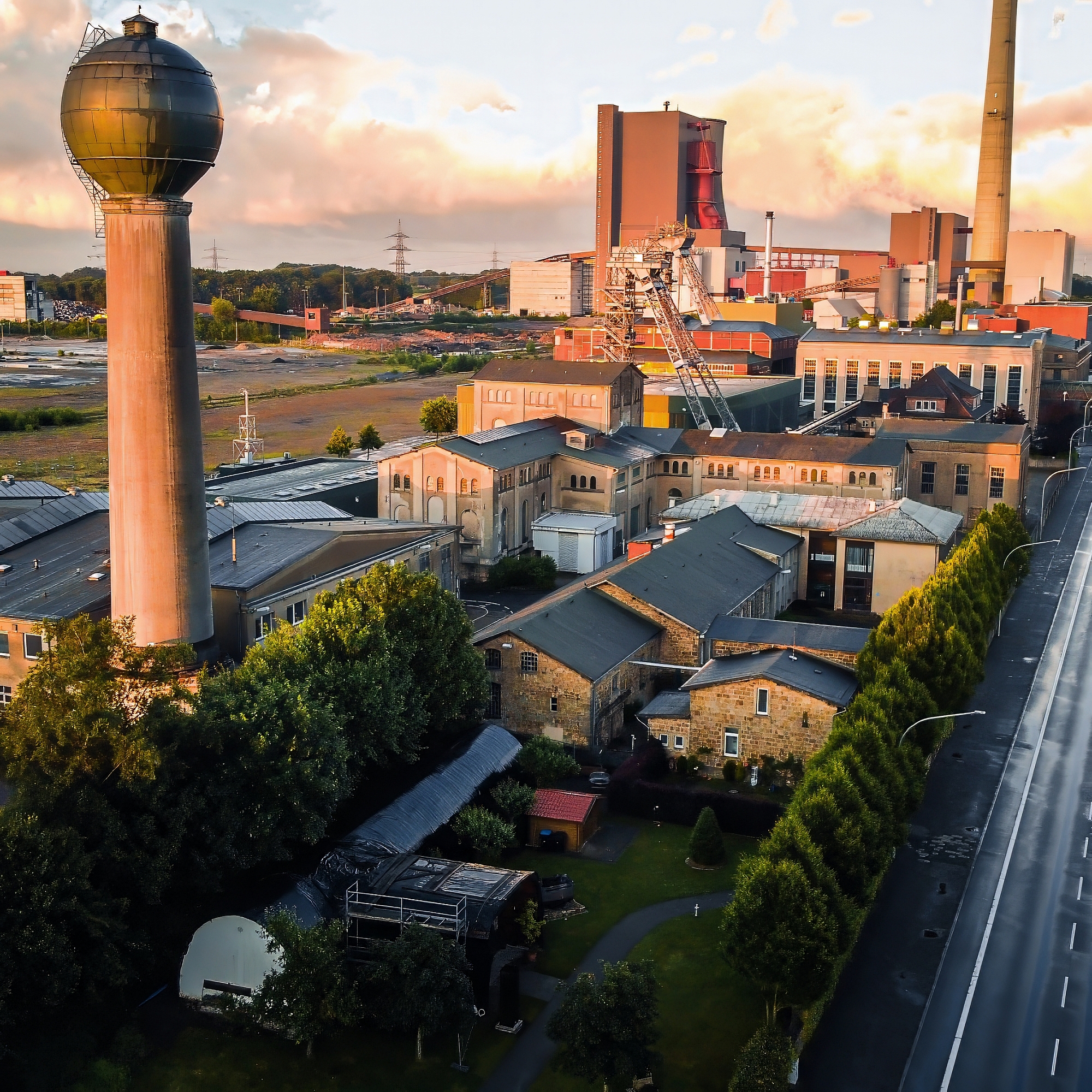 Blick auf die Ibbenbürener Zeche