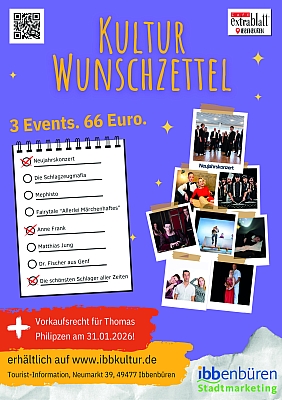 Der KulturWunschzettel zu Weihnachten