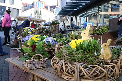 Osterkrammarkt am 1. April 2026 in der Fußgängerzone
